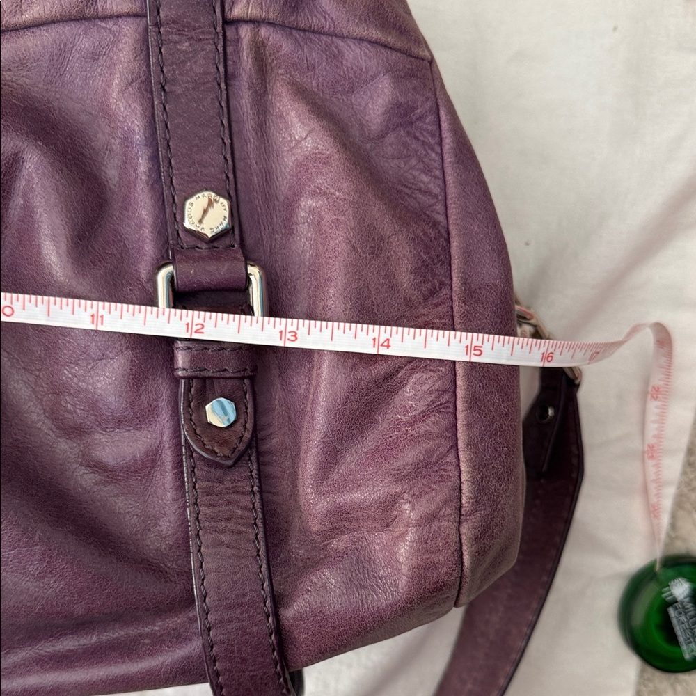 Marc By Marc Jacobs Deep Plum Leather Shoulder Bag - Picture 10 of 12